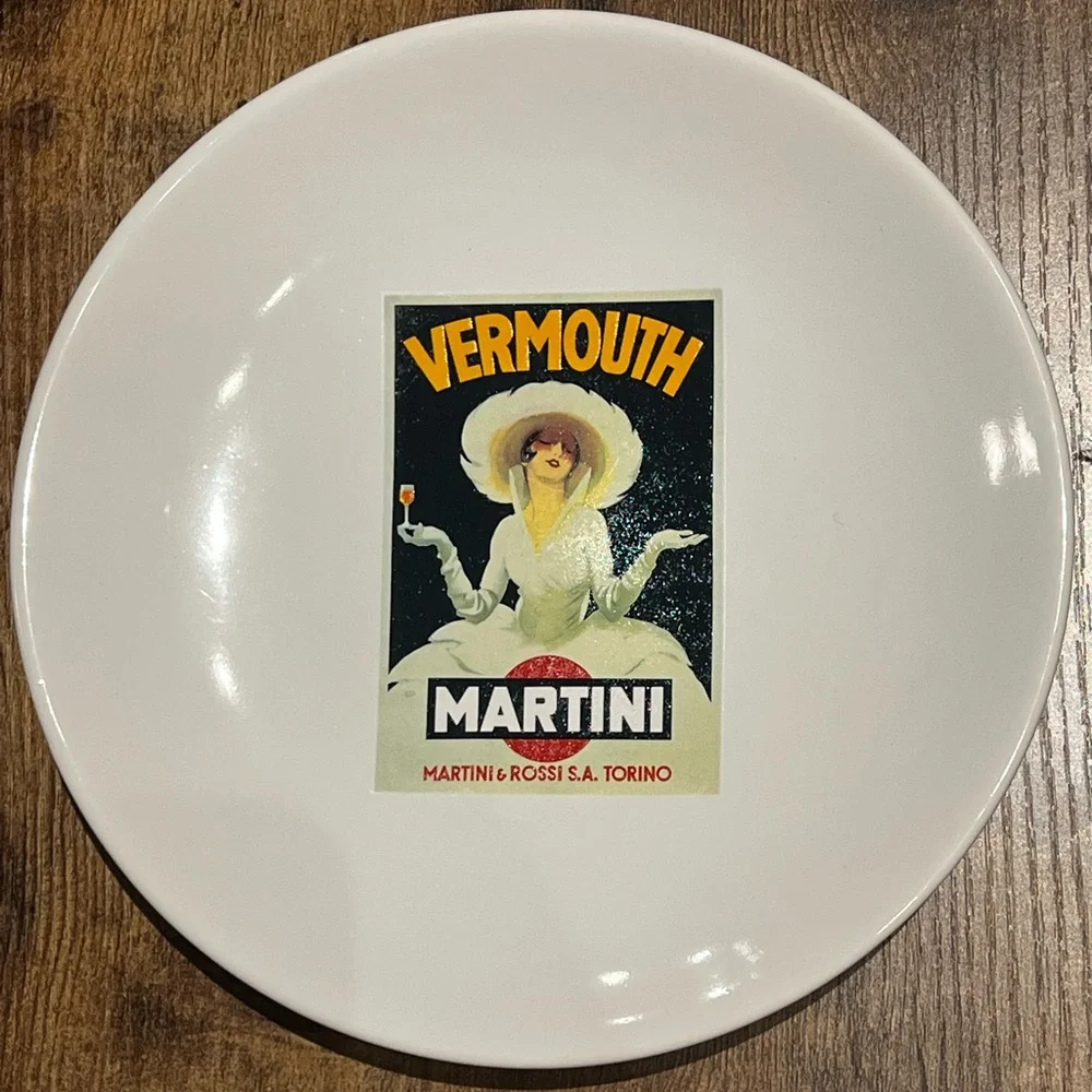 Set of 4 Pottery Barn Vintage Cocktail Plates - Pottery Barn